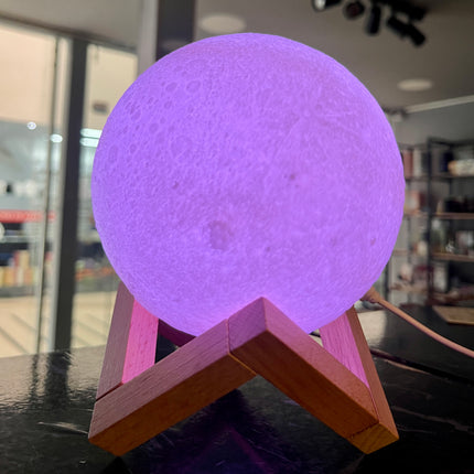 Lámpara luna multicolor 🌈🌕