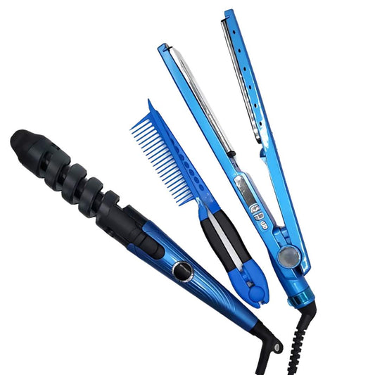 Plancha y Rizadora Nano Titanium Combo