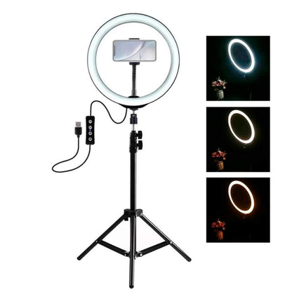 Aro de Luz Led de 26 cm con Tripode