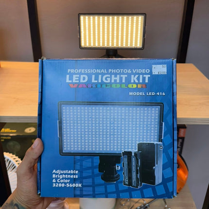 Panel LED-416 varicolor PRO portátil recargable