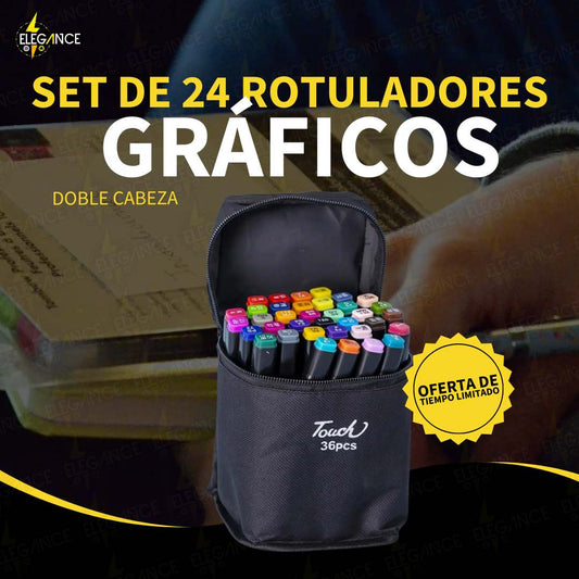 SET DE 24 MARCADORES GRAFICOS