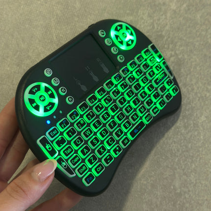 Control para TV 📺 con teclado y mouse retroiluminado🤩🌈