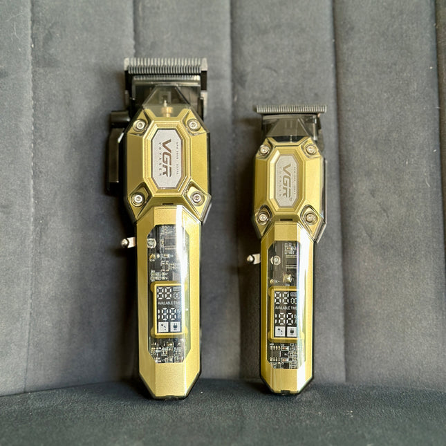 Combo máquina de motilar + patillera VGR ⭐️PROFESIONAL!🫰🏻