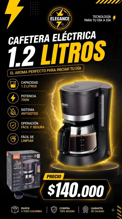 Cafetera 1.2 litros