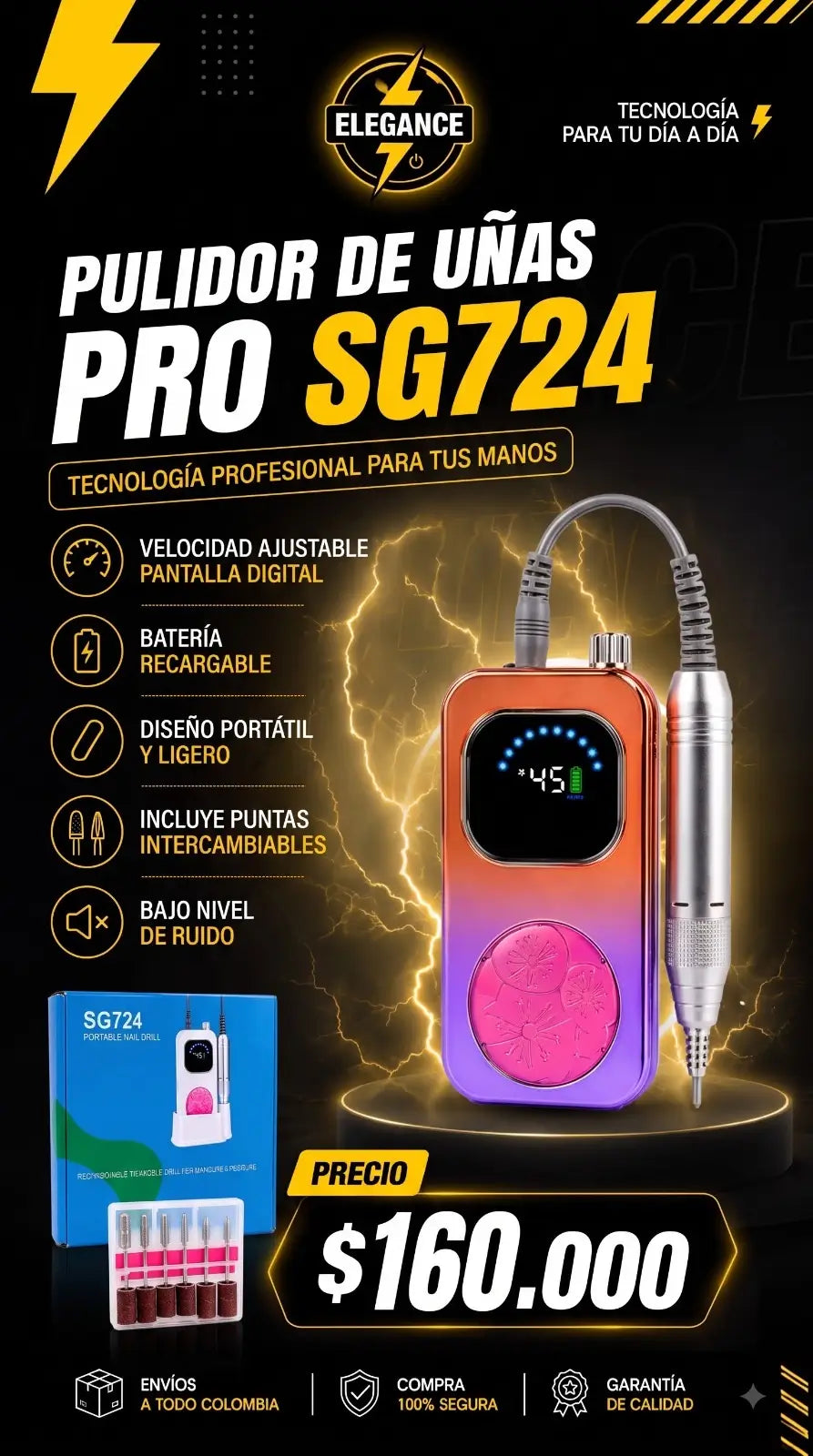 Pulidor de uñas pro sg724