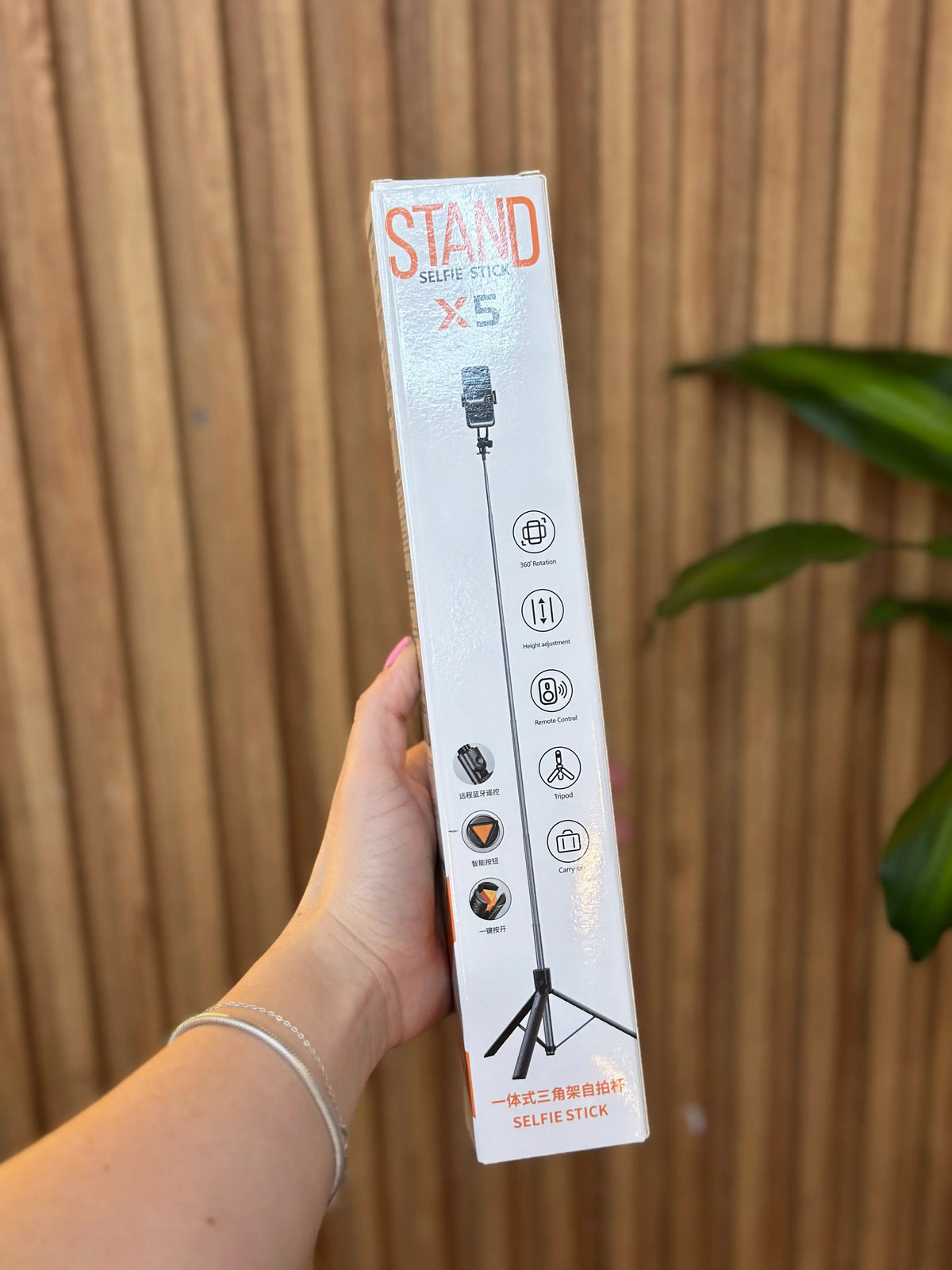 Trípode palo selfie X5 1,70 de altura + control bluetooth