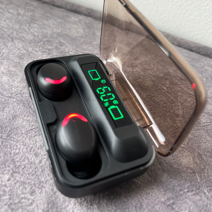 Audífonos con power bank (cargador portátil celular) F-9