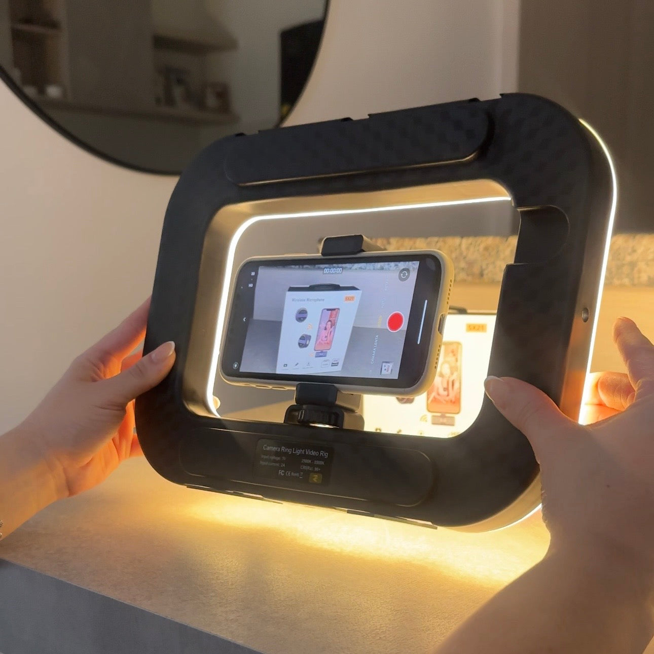 Kit Luz y Trípode Pro YM-300– Recargable + control Bluetooth