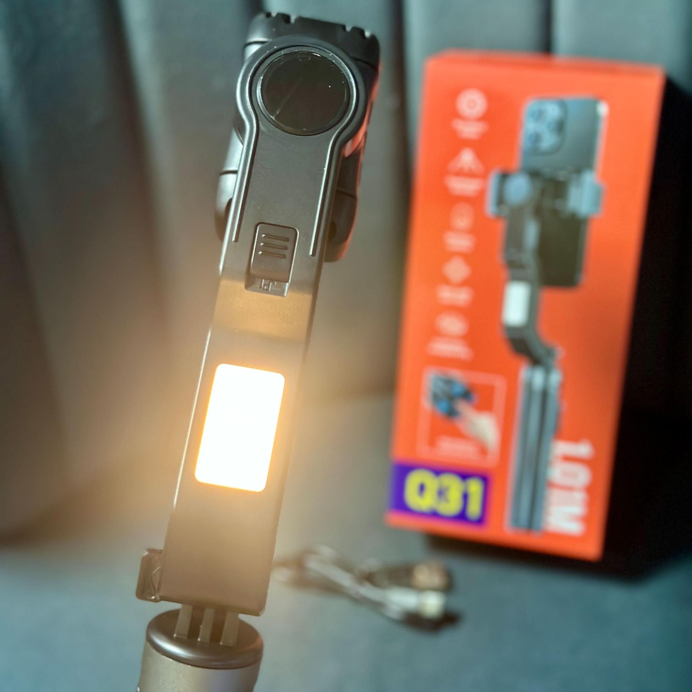 Trípode estabilizador Q31📲📸con Luz