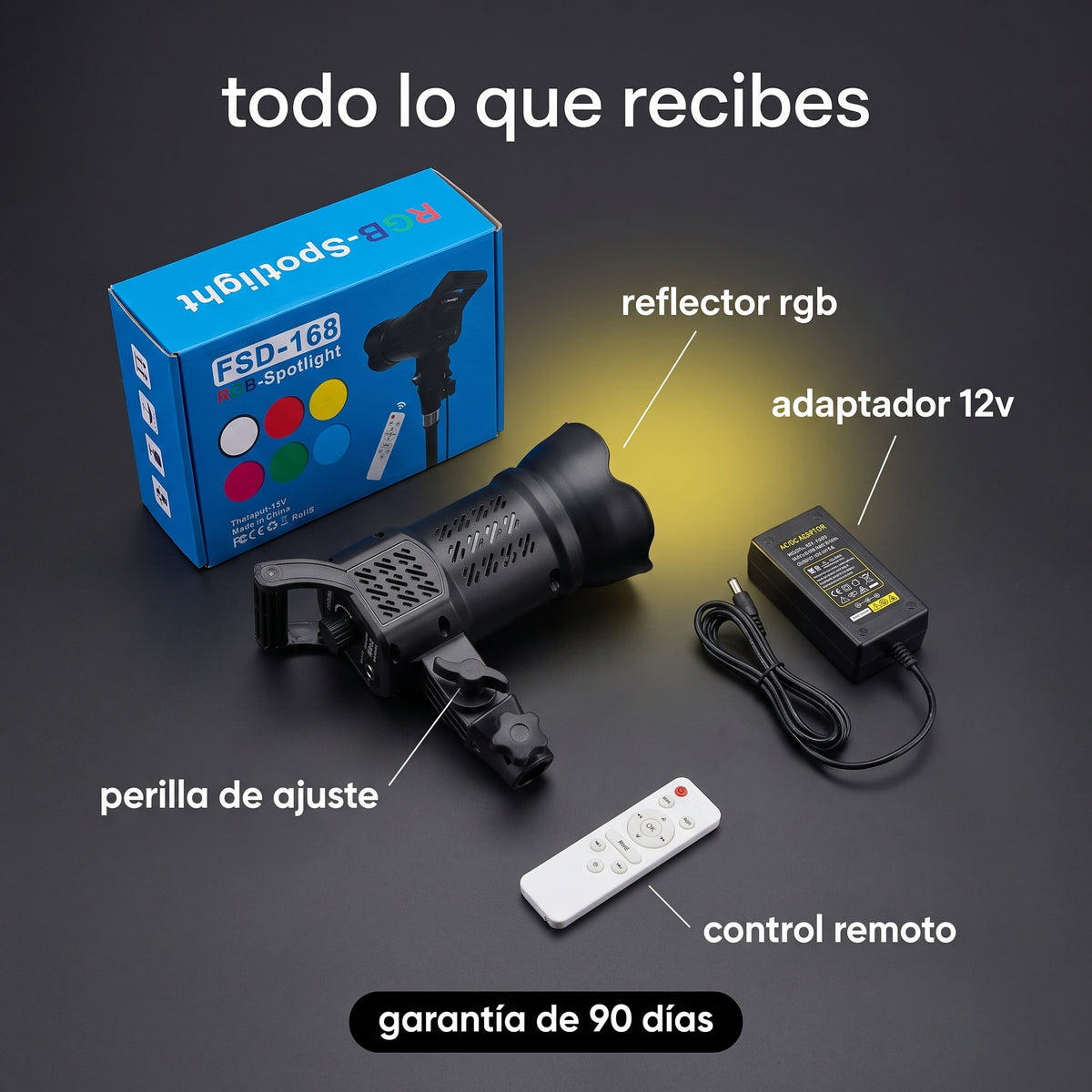 Reflector multicolor RGB profesional led FSD-168