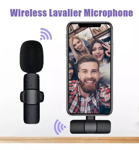 MICROFONO DE SOLAPA INALAMBRICO PARA IPHONE