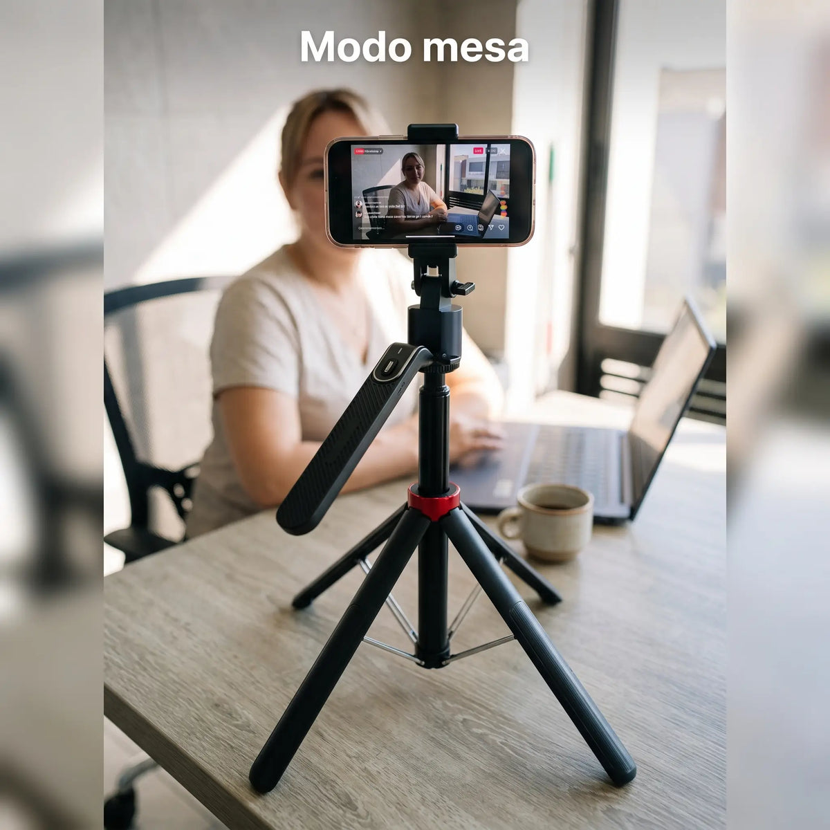 Trípode robot portatil con seguimiento facial 1,85 de altura + control Bluetooth Q185📈⭐️giro 360