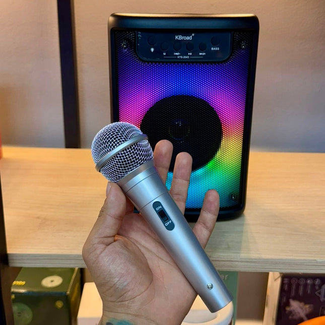 Cabina bluetooth KTS - 2043+ micrófono karaoke 🎤 (4 pulgadas aprox) - Elegance Colombia