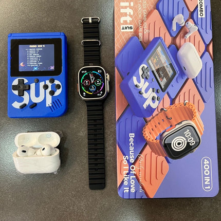 Combo 4en1 game boy+ reloj+ aipods - Elegance Colombia