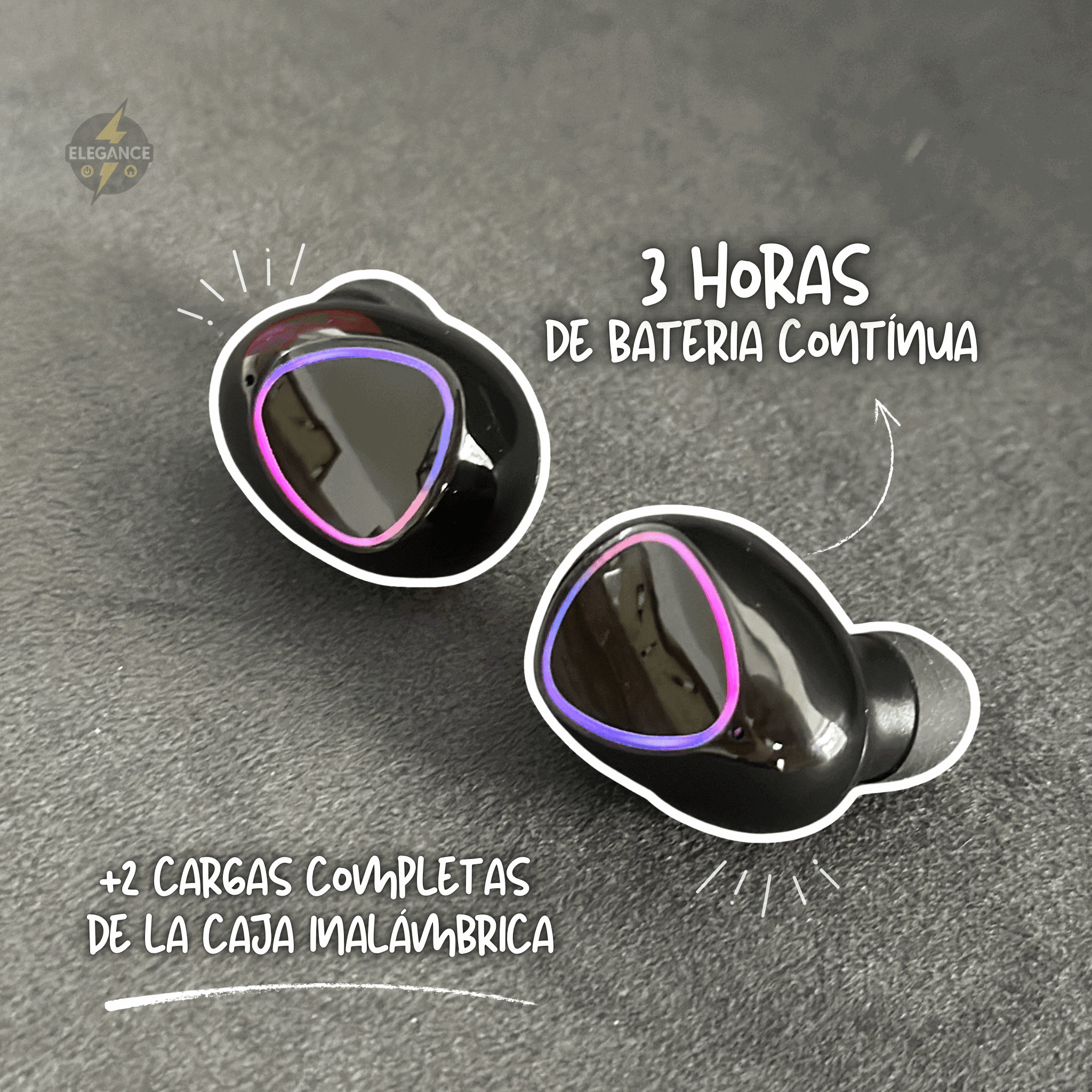 Combo por 2 Audifonos M - 10 con power bank - Elegance Colombia