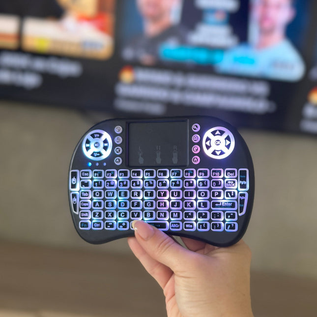 Control para TV 📺 con teclado y mouse retroiluminado🤩🌈 - Elegance Colombia