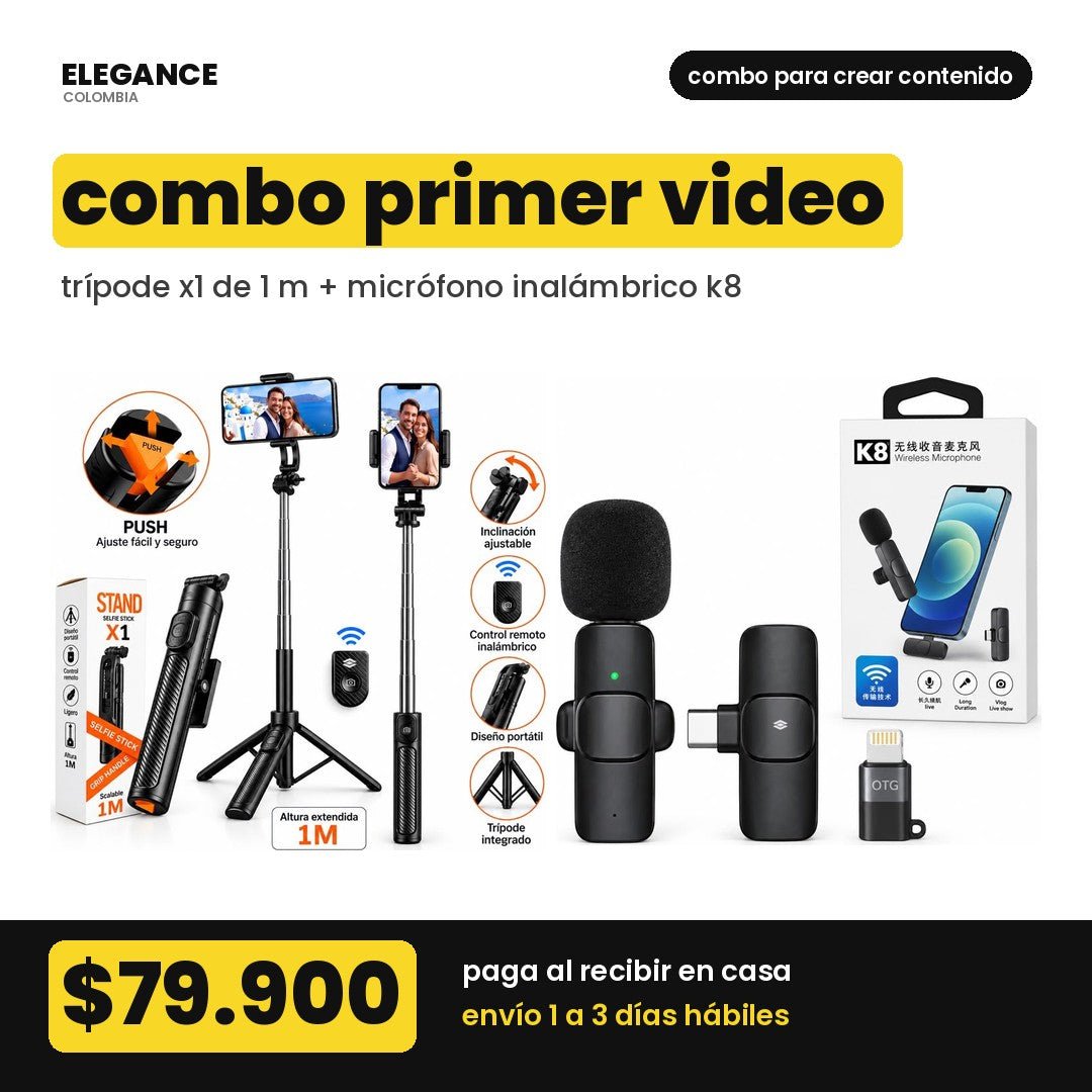 Combo Primer Video - Elegance Colombia