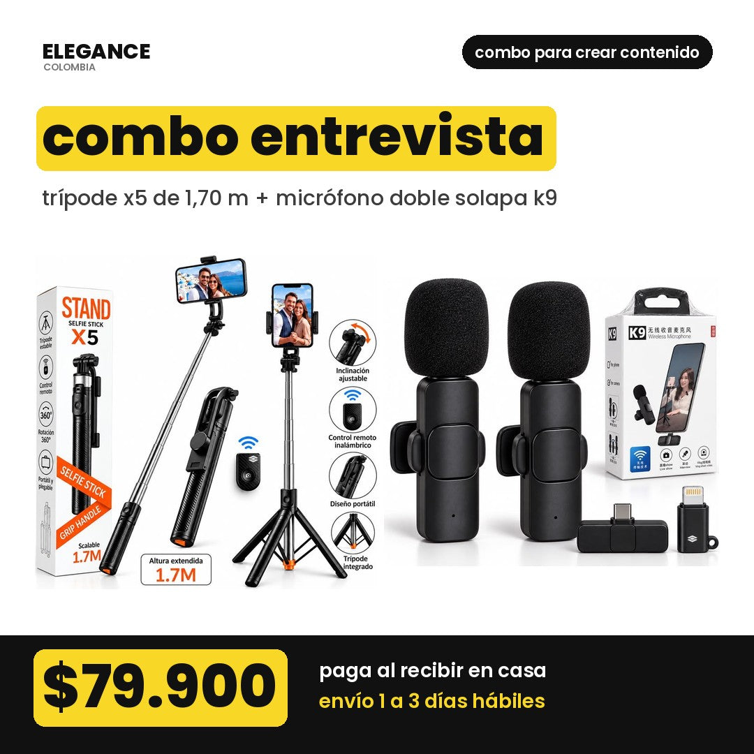 Combo Entrevista - Elegance Colombia