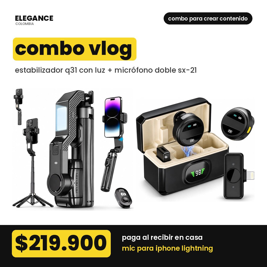 Combo Vlog - Elegance Colombia