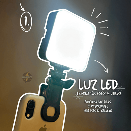 Kit de contenido por 3 productos 🎞️📸 Luz + micrófono + trípode 🔥 - Elegance Colombia