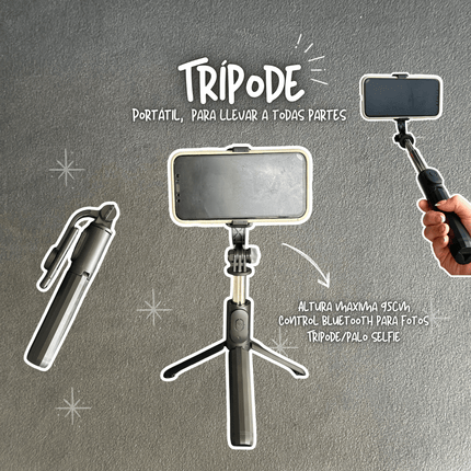 Kit para crear contenido📸🎞️ luz multicolor + micrófonos k11+ trípode 🔥 - Elegance Colombia