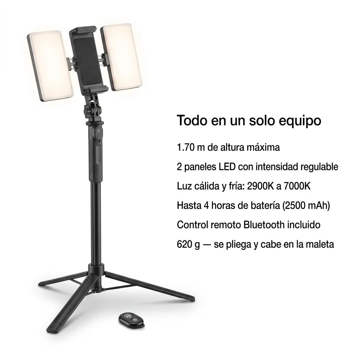 Tripode K06 profesional con dos luces grandes