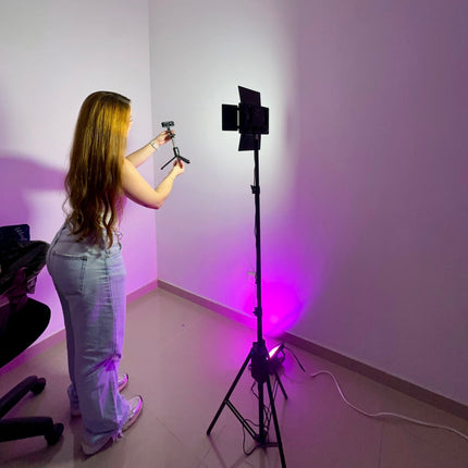 Panel led profesional U600 RGB multicolor + 🔝+ trípode - Elegance Colombia