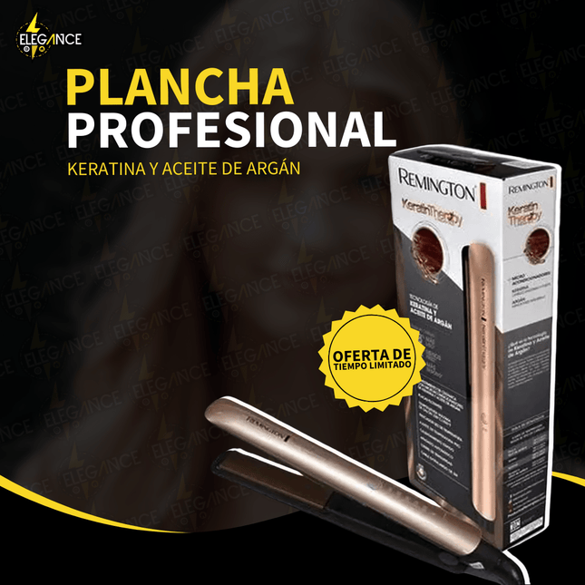 Plancha Profesional Keratina y Aceite de Argán - Elegance Colombia