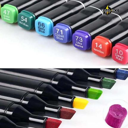 SET DE 24 MARCADORES GRAFICOS - Elegance Colombia