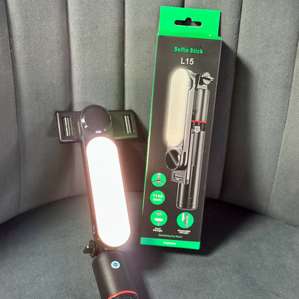 Trípode con luz y control bluetooth L15📸⚡️ - Elegance Colombia