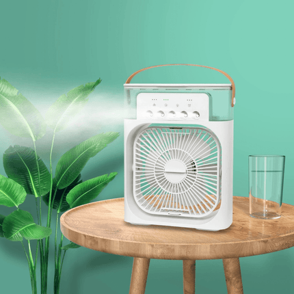 Ventilador + humidificador (combo x2) 5 salidas de vapor💨 - Elegance Colombia