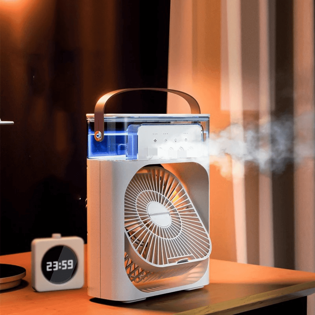 Ventilador + humidificador (combo x2) 5 salidas de vapor💨 - Elegance Colombia