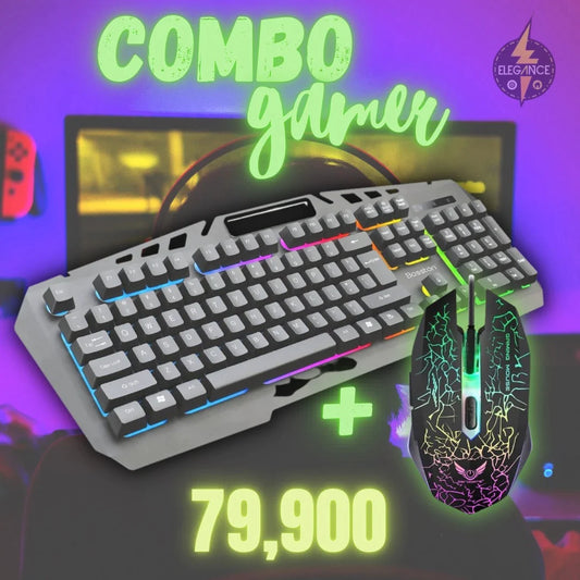 COMBO GAMER TECLADO + MOUSE RGB