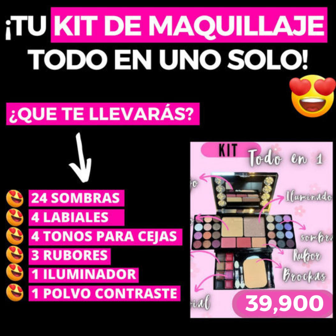 KIT DE MAQUILLAJE TODO EN UNO